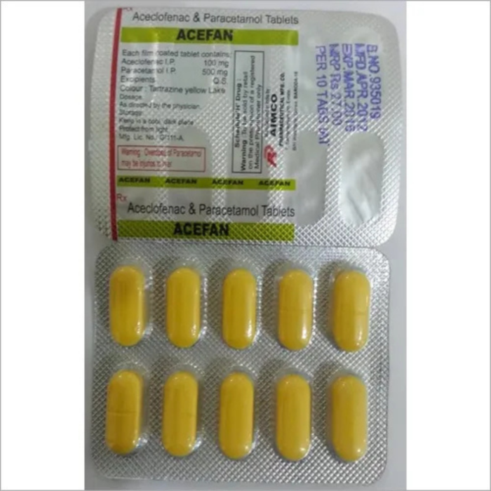 Aceclofenac and Paracetamol - Fortune Healthcare Product Pvt Ltd